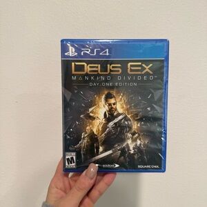 PS4 Deus Ex Mankind Divided Day One Edition Video Game SEALED